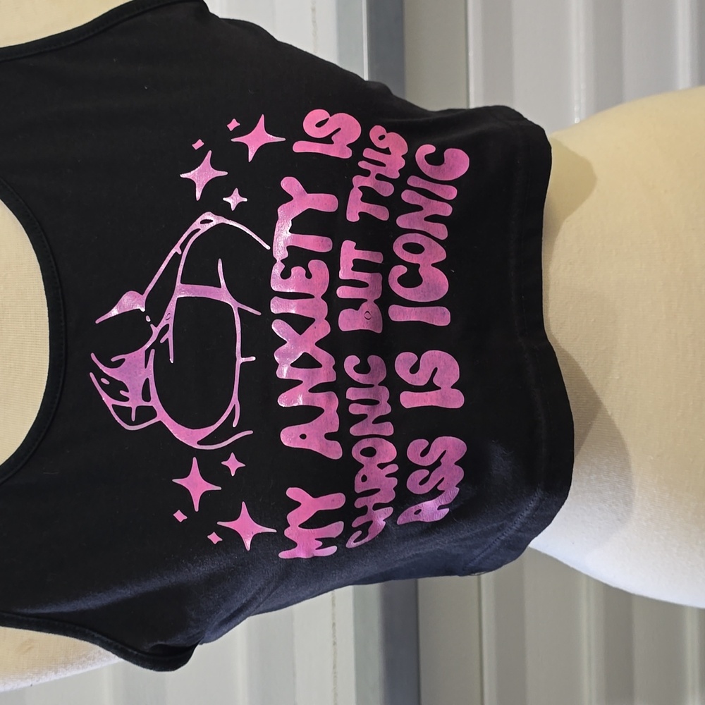 Black Crop‎ Top Size XXL